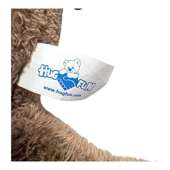 Vintage Hugfun Plush Sloth Stuffed Animal Toy Brown Tan Soft & Cuddly Large 24" - Picture 6 of 10